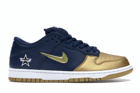Nike Sb Dunk Low Supreme Jewel Swoosh Gold