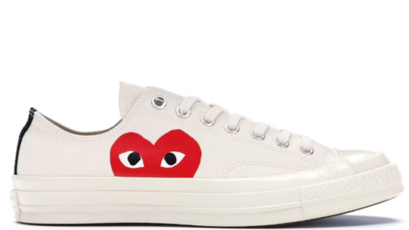 Cdg X Converse Chuck Taylor All-Star 70S Ox Comme Des Garcons Play White (Unisex)