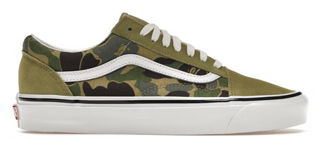 Vans Old Skool 36 Dx Bape Green Abc Camo
