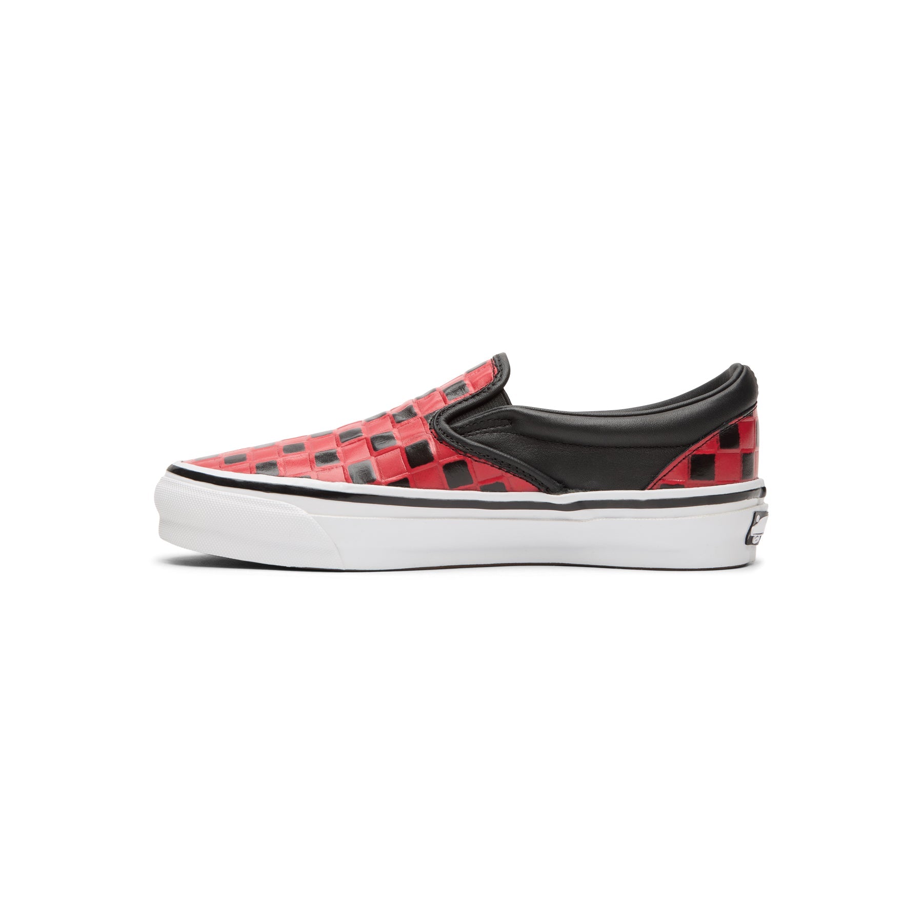 Vans Otw Classic Slip-On 98 Vibram (Leather Check Black/Racing Red)