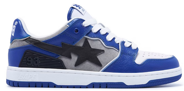 A Bathing Ape Bape Sk8 Sta Blue Grey