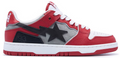 A Bathing Ape Bape Sk8 Sta Red Grey